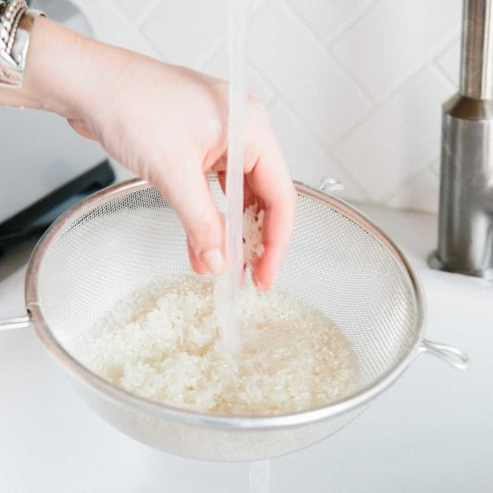 Rinse the Rice​